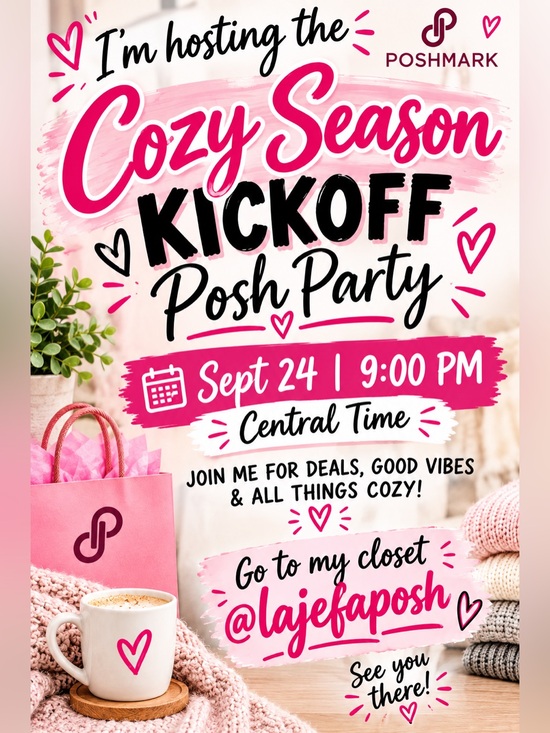 Free People Tops - Cozy Season Kickoff Posh Party" on September 24th at 9:00 PM Central